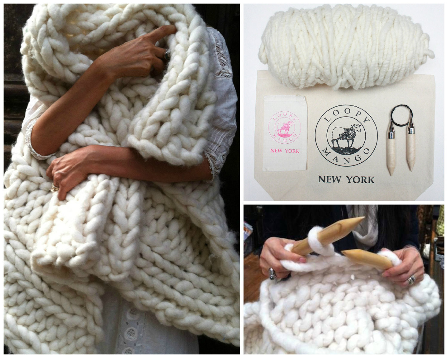 Best ideas about DIY Chunky Knit Blanket
. Save or Pin DIY KNIT KIT BIG LOOP MERINO CHUNKY KNIT BLANKET OR RUG Now.