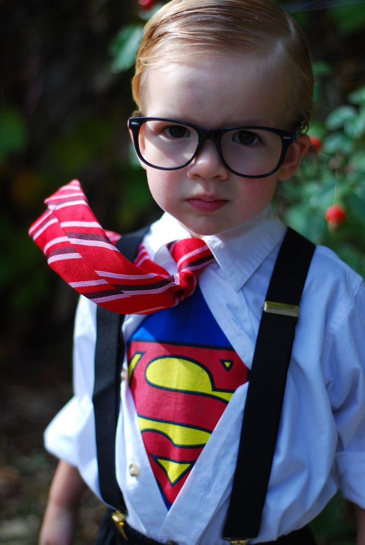 Best ideas about DIY Clark Kent Costume
. Save or Pin Little Clark Kent Superman costume Now.