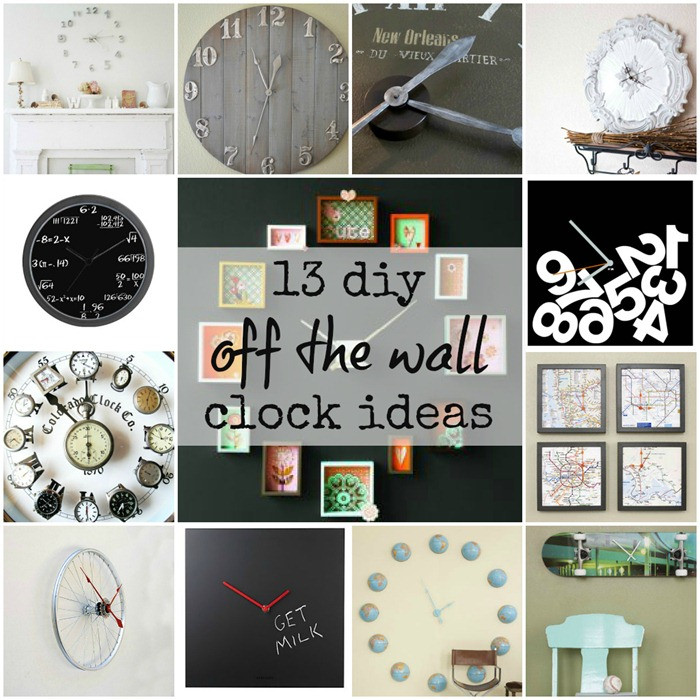 Best ideas about DIY Clock Ideas
. Save or Pin 13 diy ‘off the wall’ wall clock ideas It All Started Now.