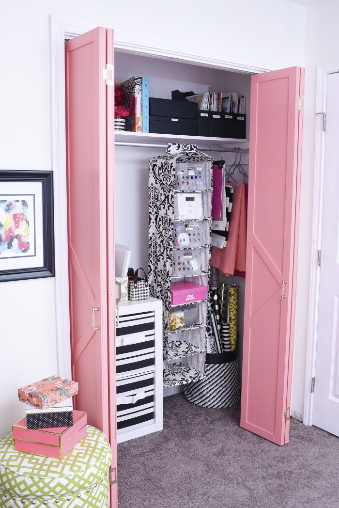 Best ideas about DIY Closet Doors
. Save or Pin DIY Coral & Glam Bi Fold Closet Door Makeover Tutorial Now.