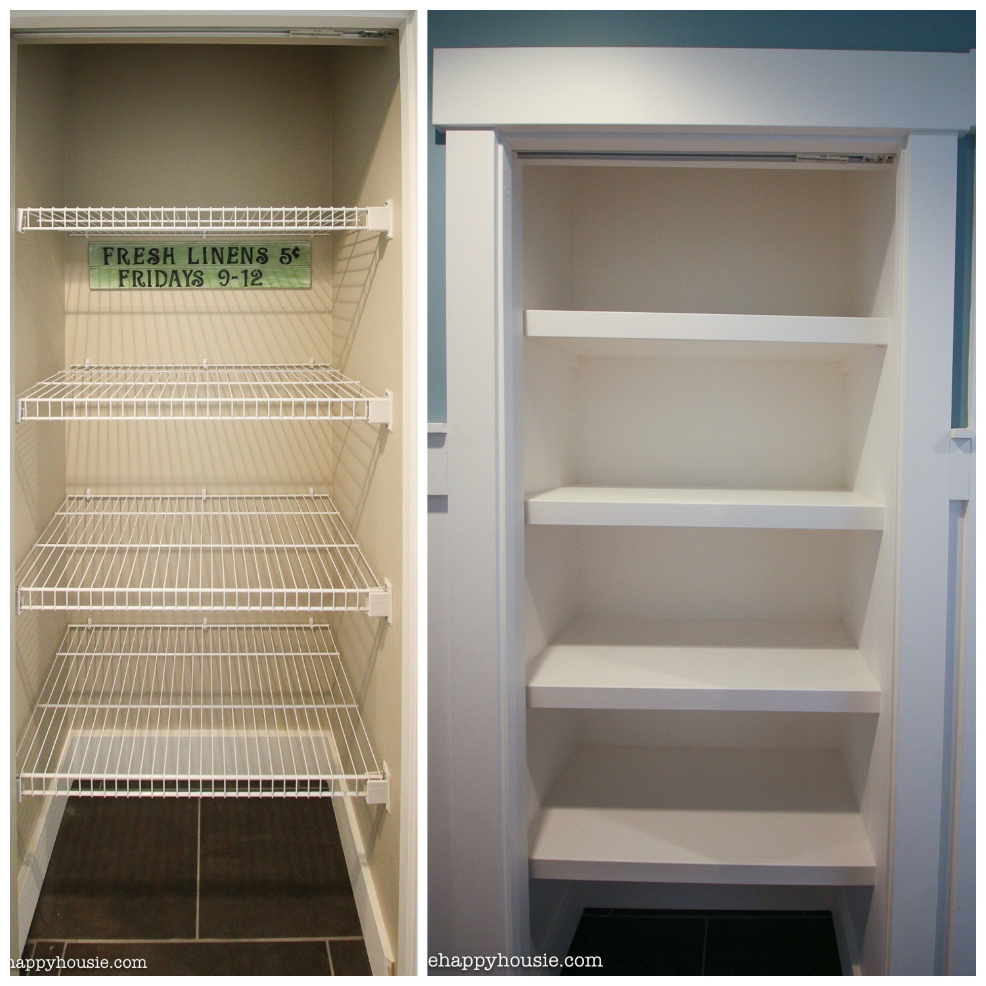 Best ideas about DIY Closet Shelves
. Save or Pin How to Replace Wire Shelves with DIY Custom Wood Shelves Now.