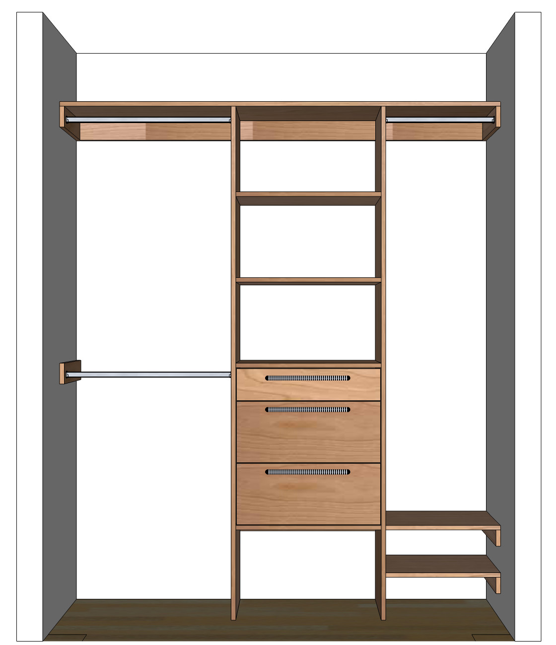 Best ideas about DIY Closet System Plans
. Save or Pin DIY Closet Organizer Plans For 5 to 8 Closet Now.
