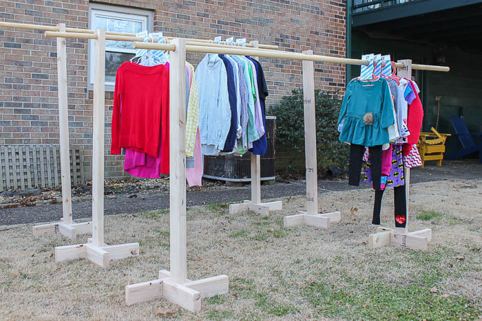 Best ideas about DIY Clothes Rack Cheap
. Save or Pin DIY Clothes Rack and Free Printable Size Dividers for Yard Now.