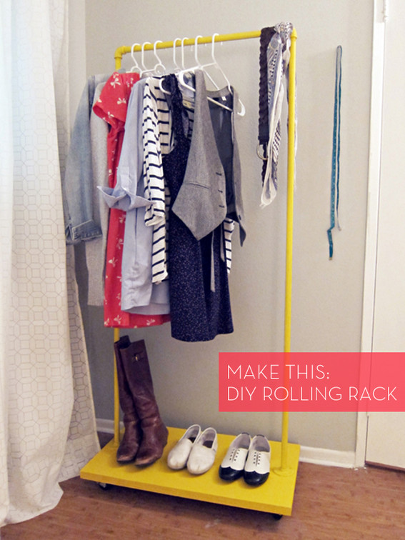 Best ideas about DIY Clothes Rack Cheap
. Save or Pin How To Make a Colorful DIY Rolling Clothes Rack for Cheap Now.