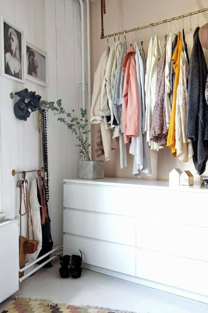 Best ideas about DIY Clothes Storage
. Save or Pin Ideas for Storing Clothes without Closets Now.