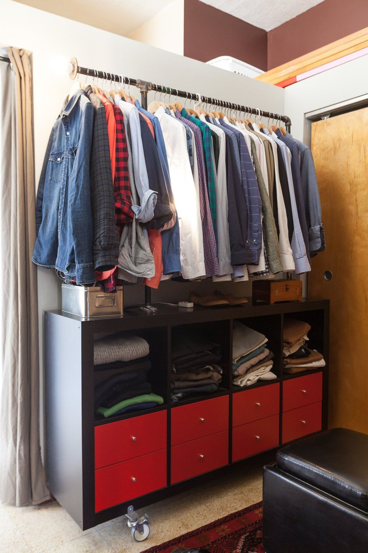 Best ideas about DIY Clothing Storage
. Save or Pin Clothes rack Tim DIY hacked this IKEA bookshelf to create Now.
