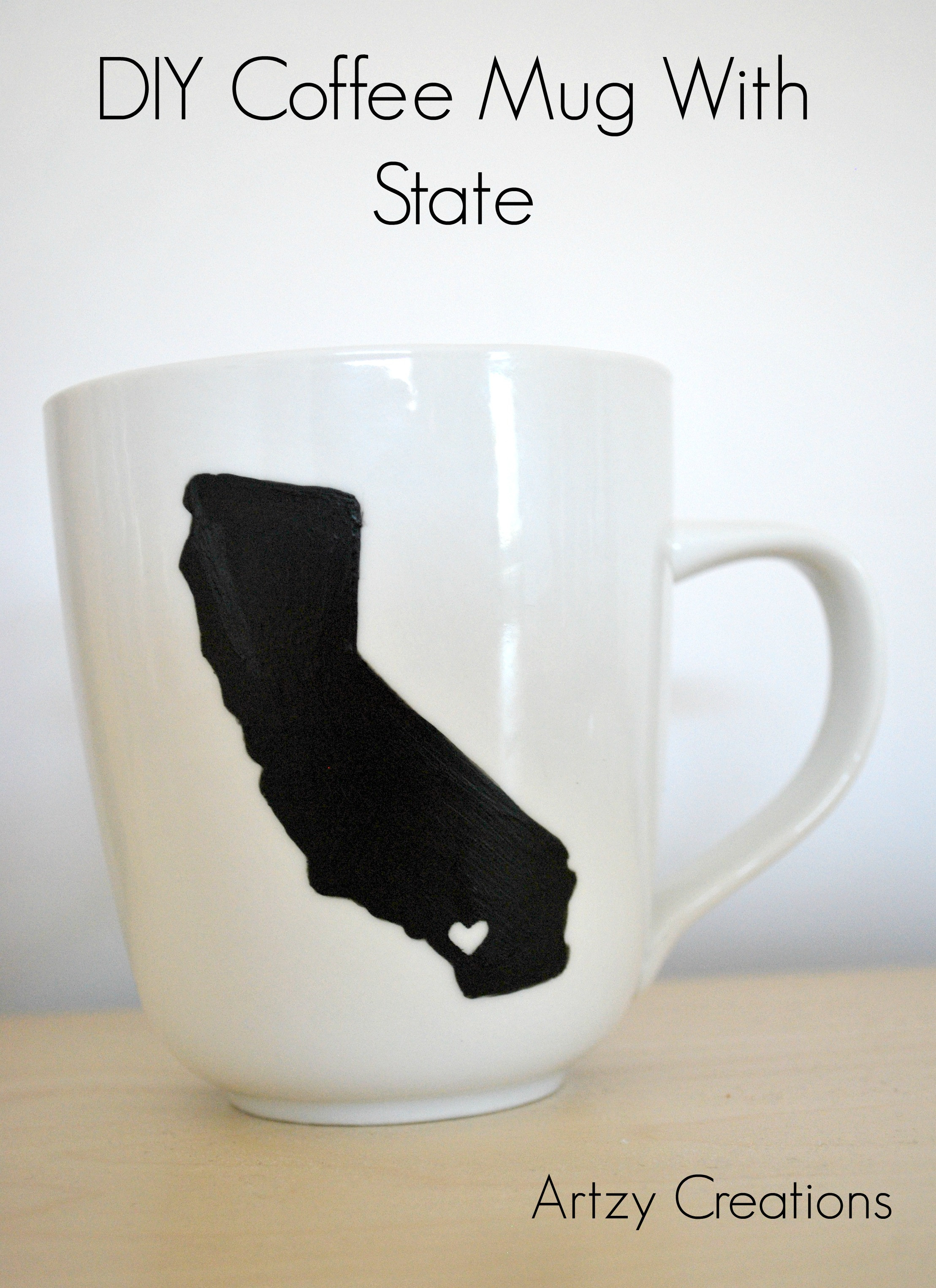 Best ideas about DIY Coffee Mug
. Save or Pin DIY Coffee Mug With State artzycreations Now.