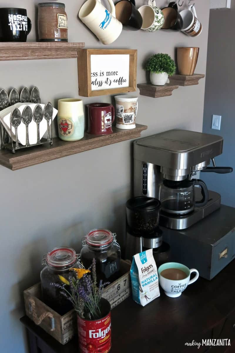 Best ideas about DIY Coffee Station
. Save or Pin How to Create a DIY Coffee Station at Home Making Manzanita Now.