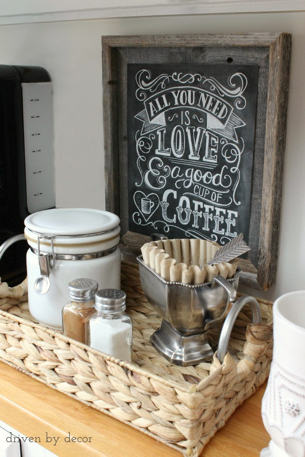 Best ideas about DIY Coffee Station
. Save or Pin Organizing the Kitchen Our New Coffee Station Now.