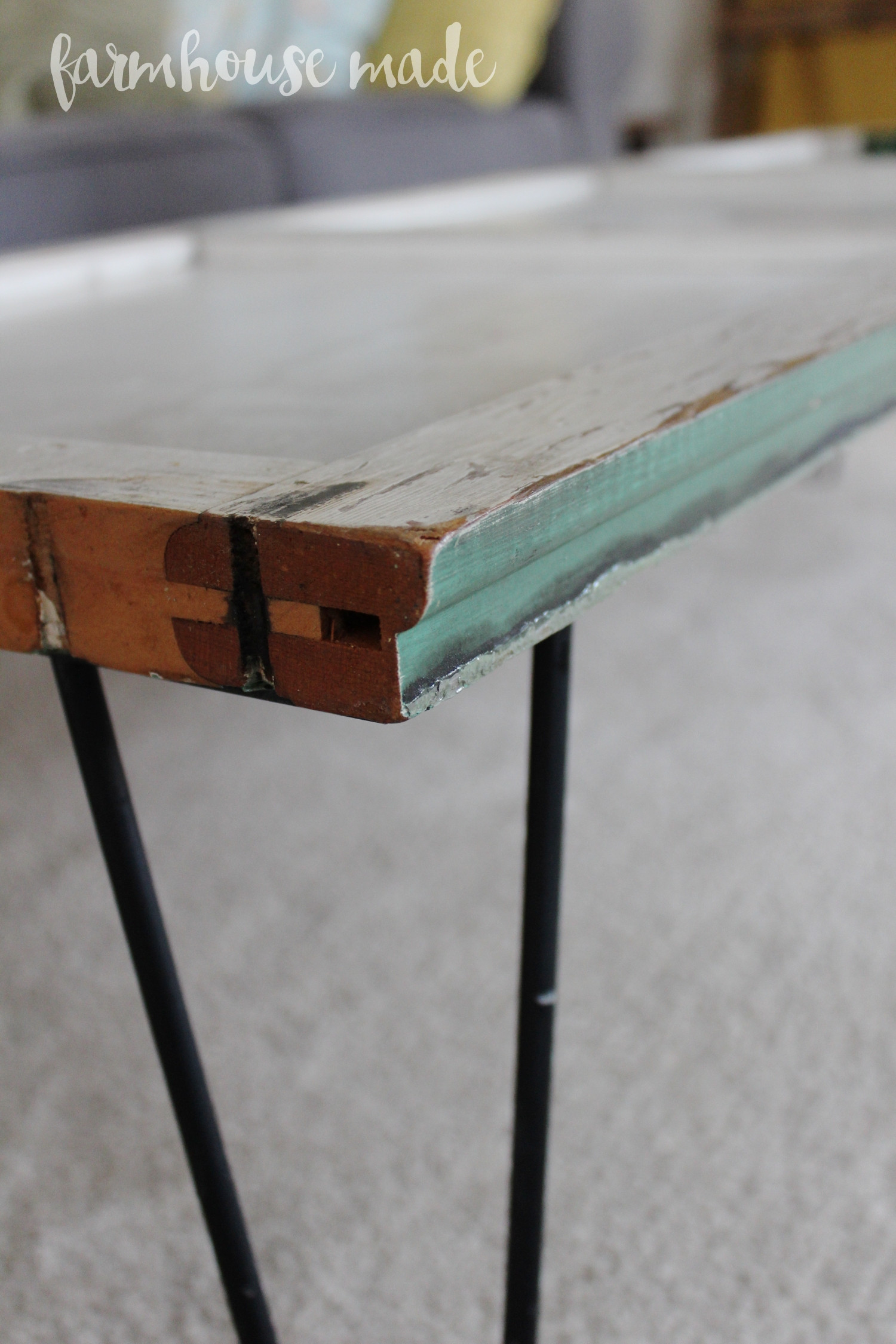 Best ideas about DIY Coffee Table Legs
. Save or Pin DIY Coffee Table Using a Salvaged Shutter Farmhouse Made Now.