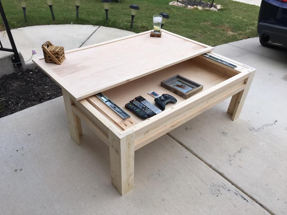 Best ideas about DIY Coffee Tables Plans
. Save or Pin Made a Coffee Table with a Sliding Top in 2019 Now.