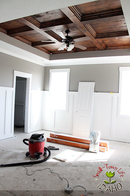 Best ideas about DIY Coffered Ceiling
. Save or Pin Our Small Town Idaho Life MASTER BEDROOM WOOD CEILING DIY Now.