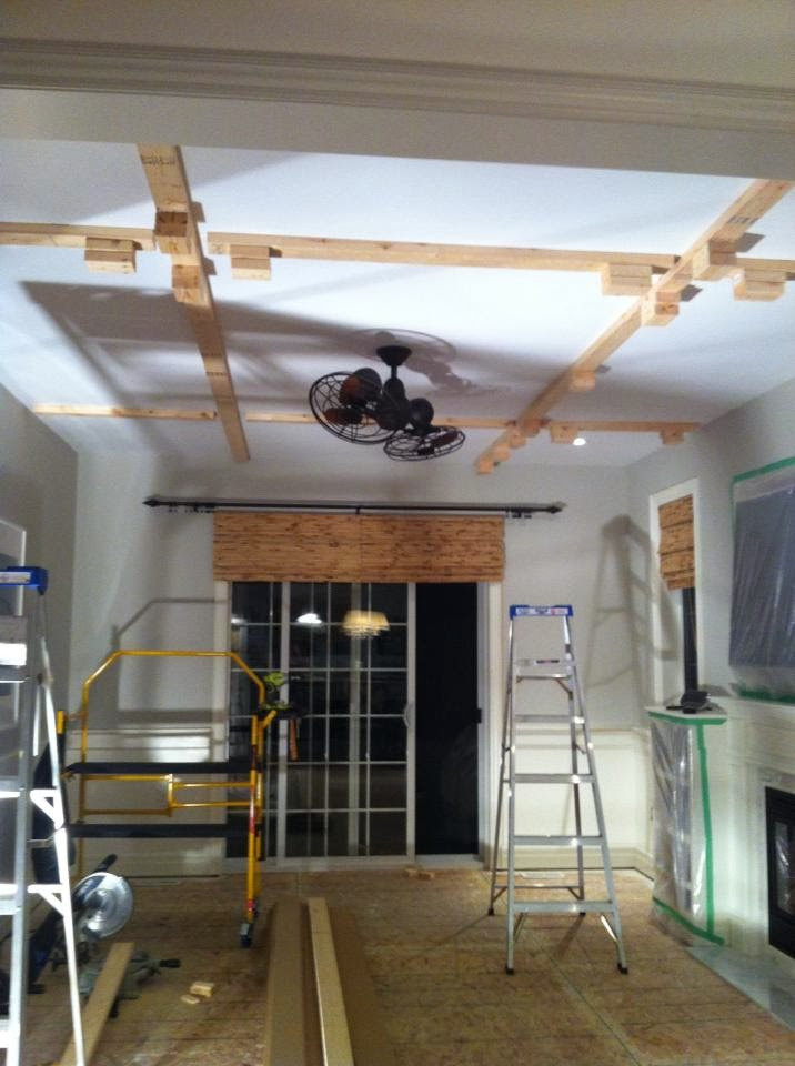 Best ideas about DIY Coffered Ceilings
. Save or Pin White Wood My DIY coffered ceiling Now.