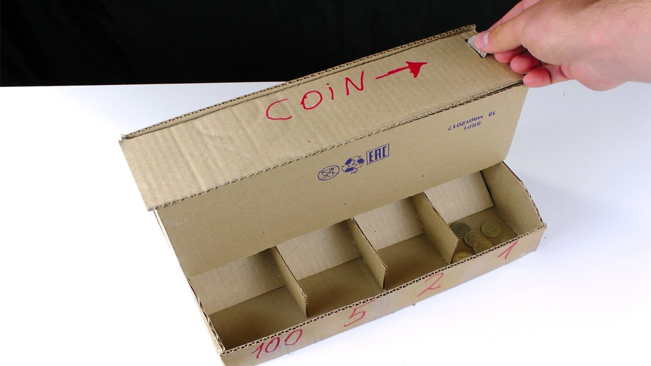 Best ideas about DIY Coin Sorter
. Save or Pin DIY Coin Sorting Machine from Cardboard Now.