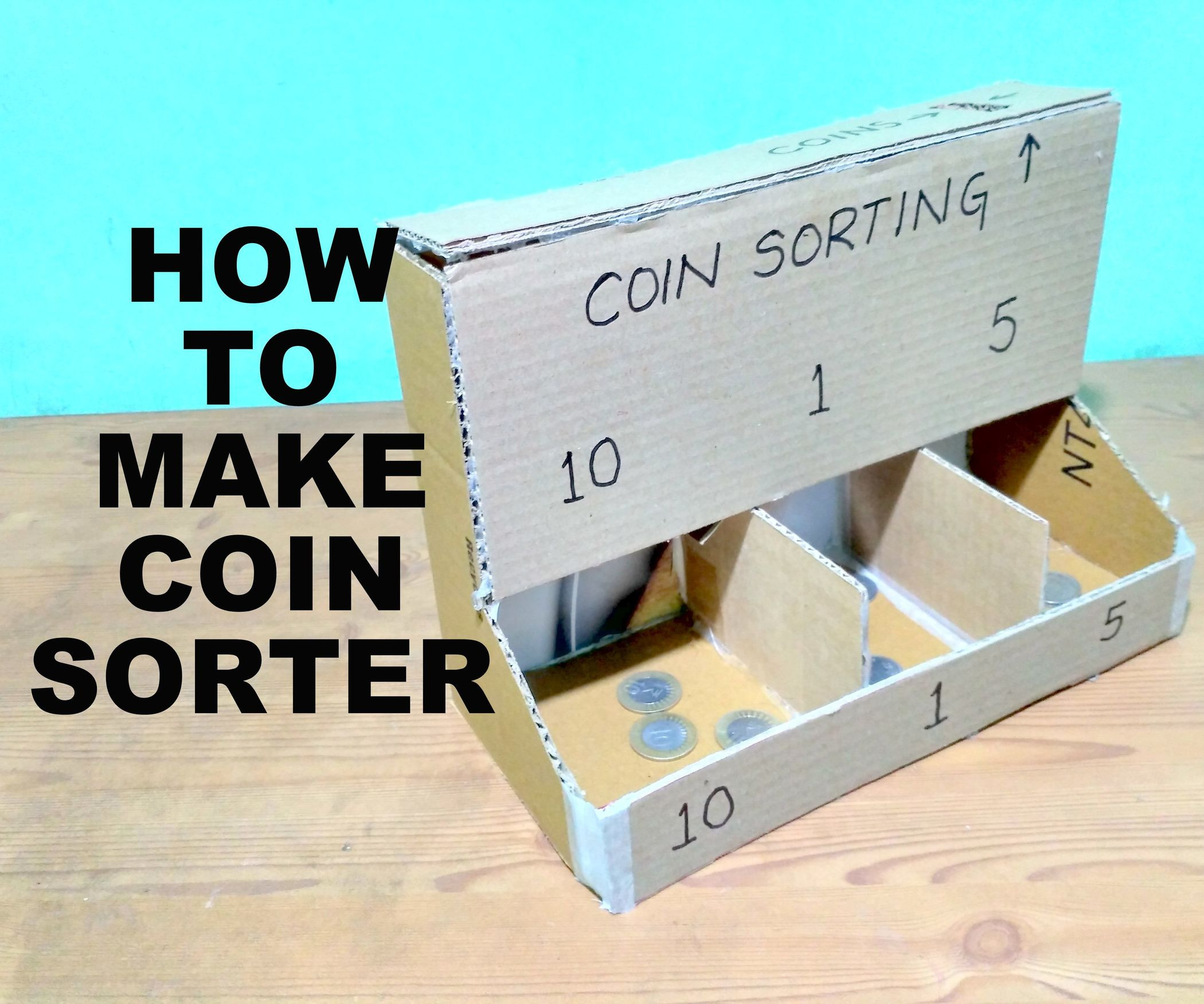 Best ideas about DIY Coin Sorter
. Save or Pin How to Make a Coin Sorter With Cardboard 5 Steps with Now.