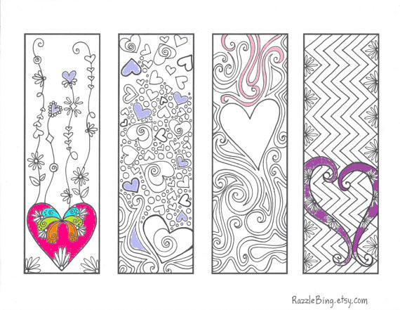Best ideas about DIY Coloring Book
. Save or Pin DIY Bookmark Printable Coloring Page Zentangle inspired Now.