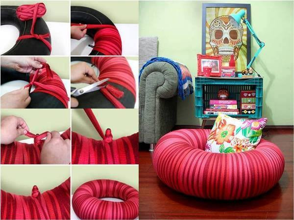 Best ideas about DIY Comfy Chair
. Save or Pin DIY Cozy Tire Pouf Chair House Interior Designs Now.