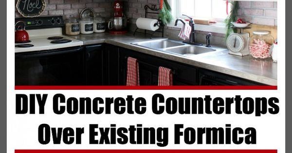 Best ideas about DIY Concrete Countertop Over Laminate
. Save or Pin DIY Concrete Countertops Over Existing Formica Now.