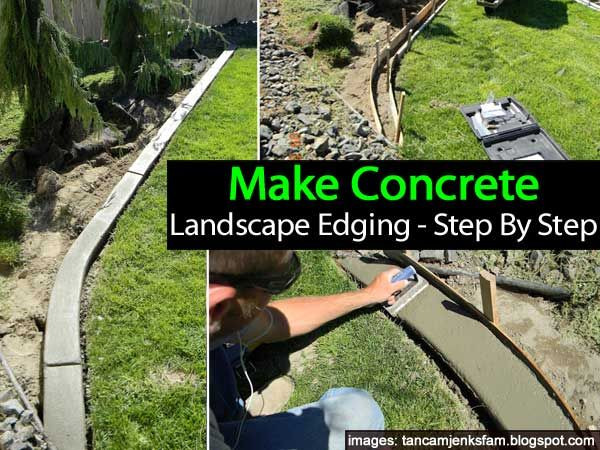Best ideas about DIY Concrete Edging Molds
. Save or Pin DIY Make Concrete Landscape Edging Step By Step Now.