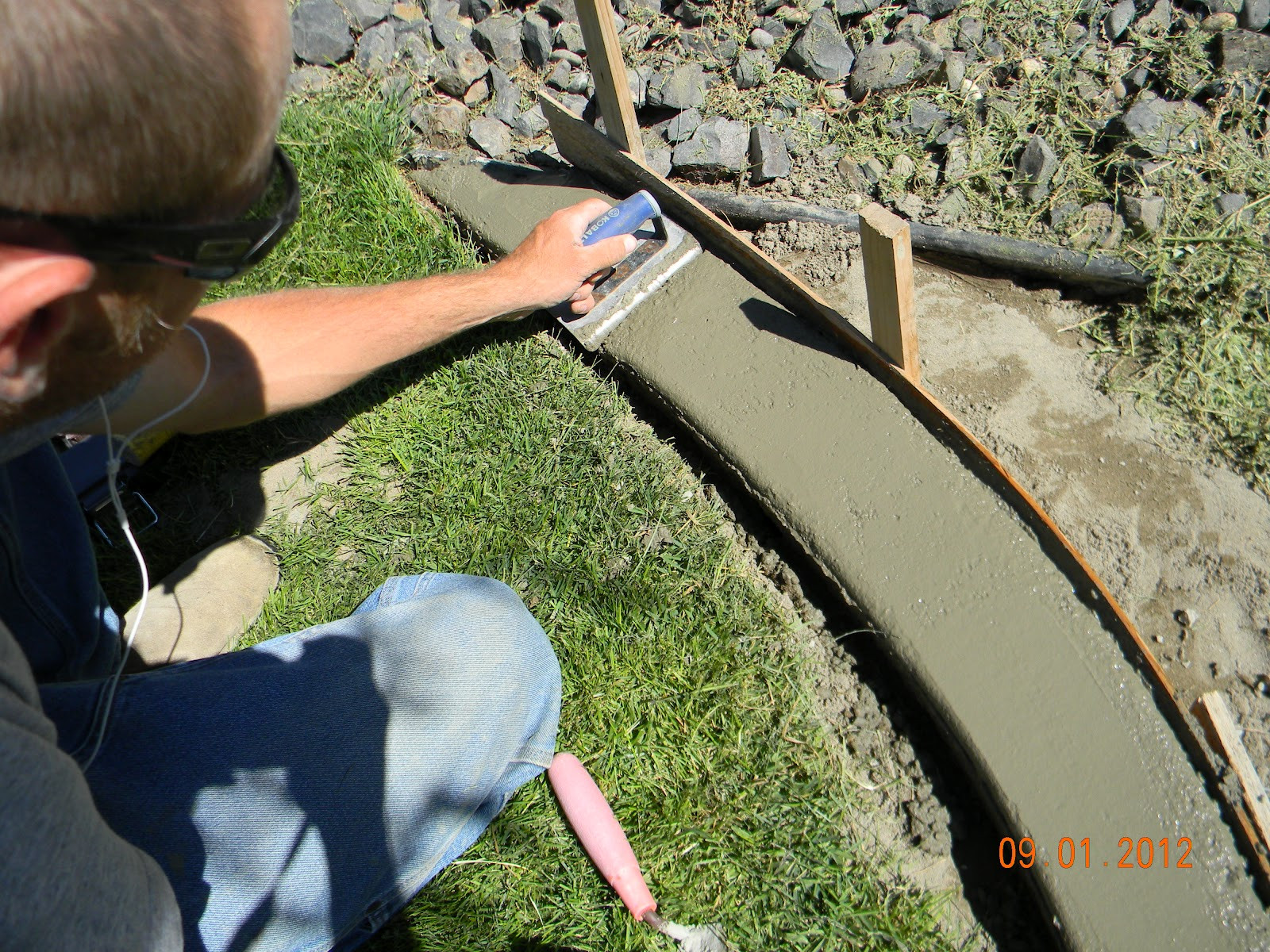 Best ideas about DIY Concrete Edging
. Save or Pin Home Is Where They Love You DIY Landscaping Curb Now.
