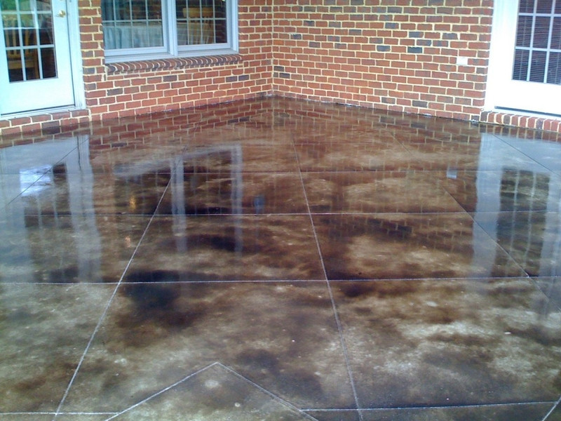 Best ideas about DIY Concrete Floor Stain
. Save or Pin Stained concrete patio pictures home depot prefab Now.