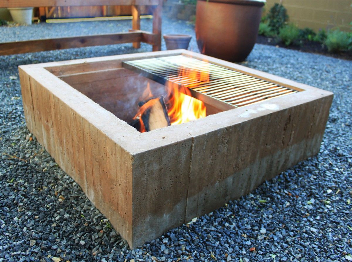 Best ideas about DIY Concrete Forms
. Save or Pin square concrete fire pit Google Search Now.