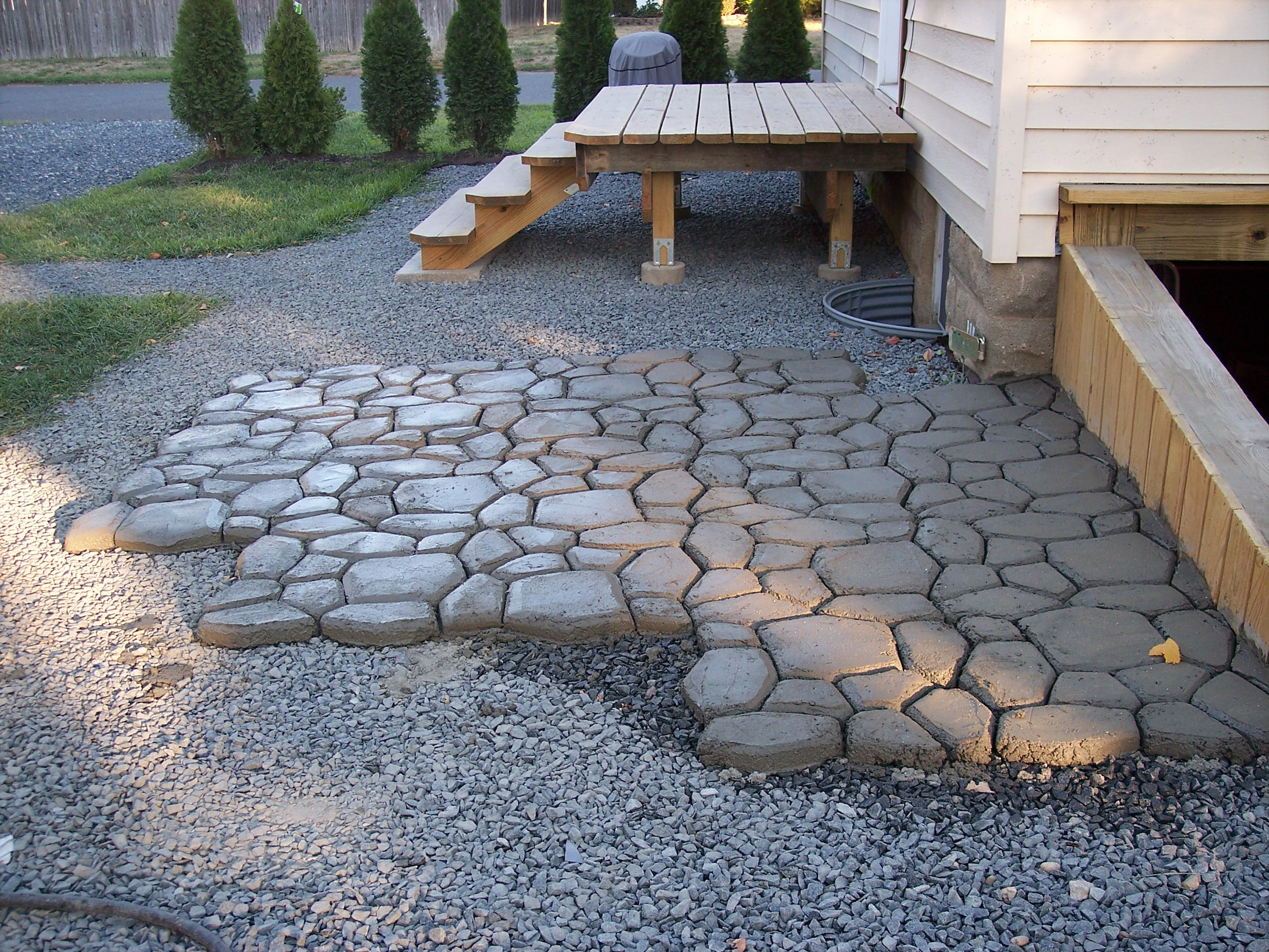 Best ideas about DIY Concrete Forms
. Save or Pin DIY Massive Concrete Cobblestone Patio Now.