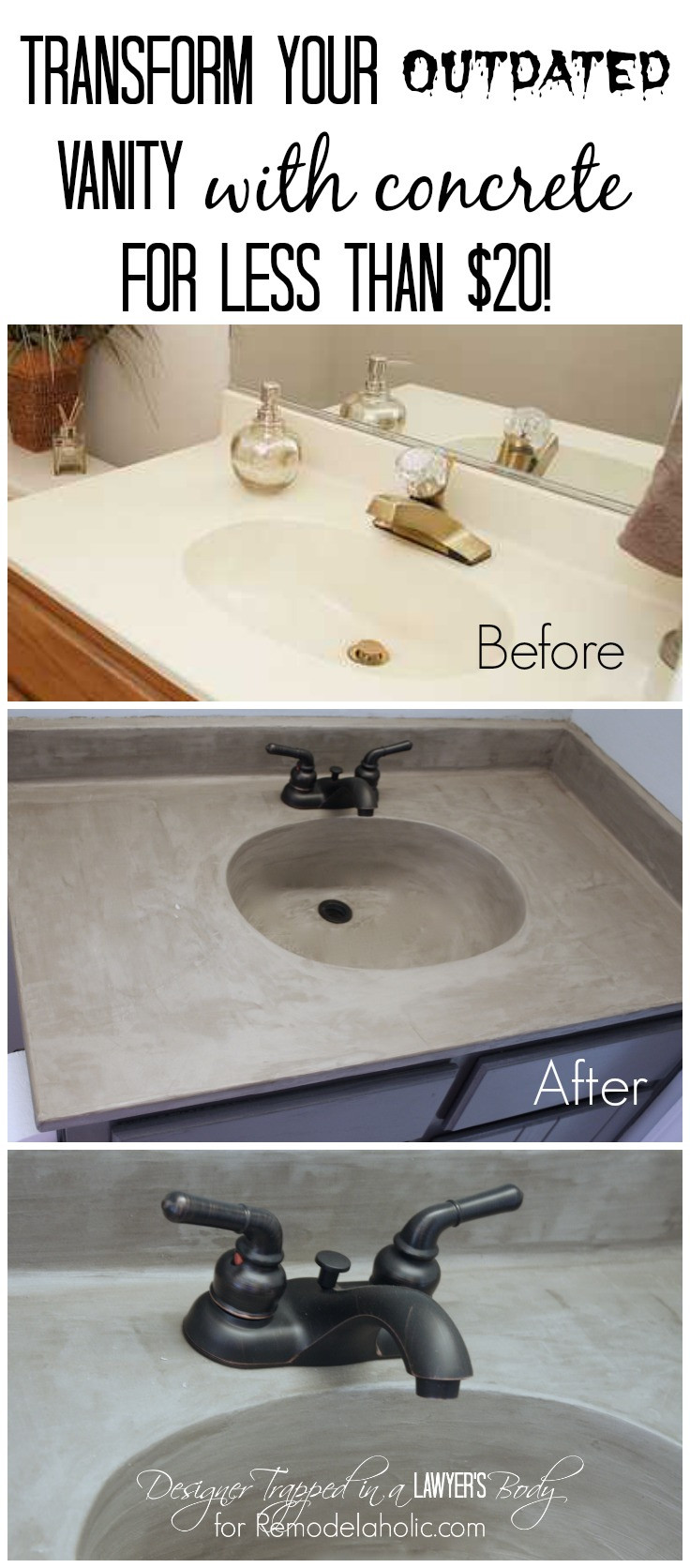 Best ideas about DIY Concrete Sink
. Save or Pin Remodelaholic Now.