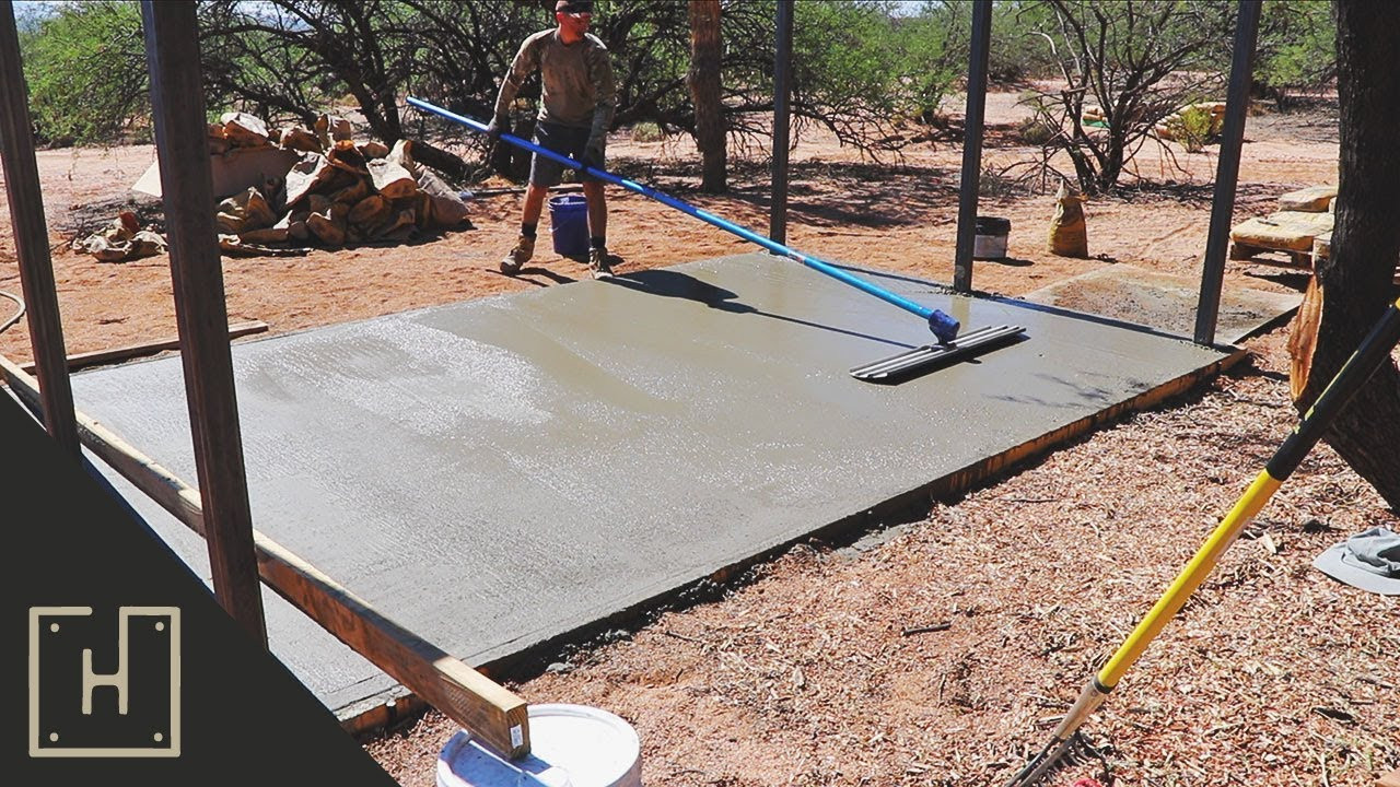 Best ideas about DIY Concrete Slab
. Save or Pin DIY Concrete Deck with Steel Pergola Pouring The Slab Now.