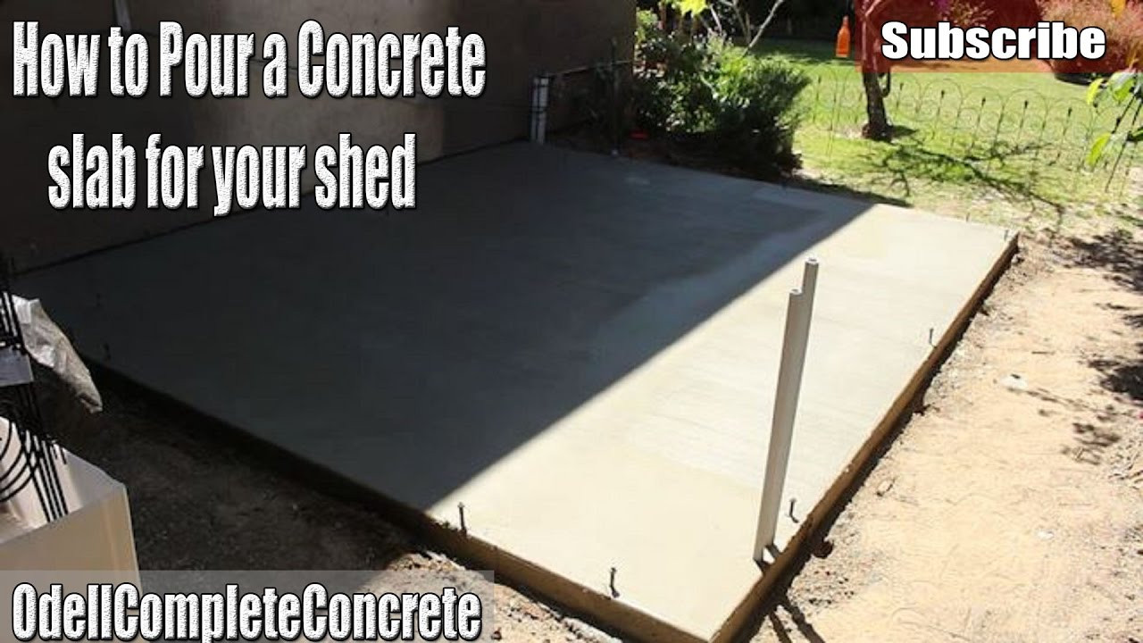 Best ideas about DIY Concrete Slab
. Save or Pin DIY How to pour a Concrete Shed Slab Now.