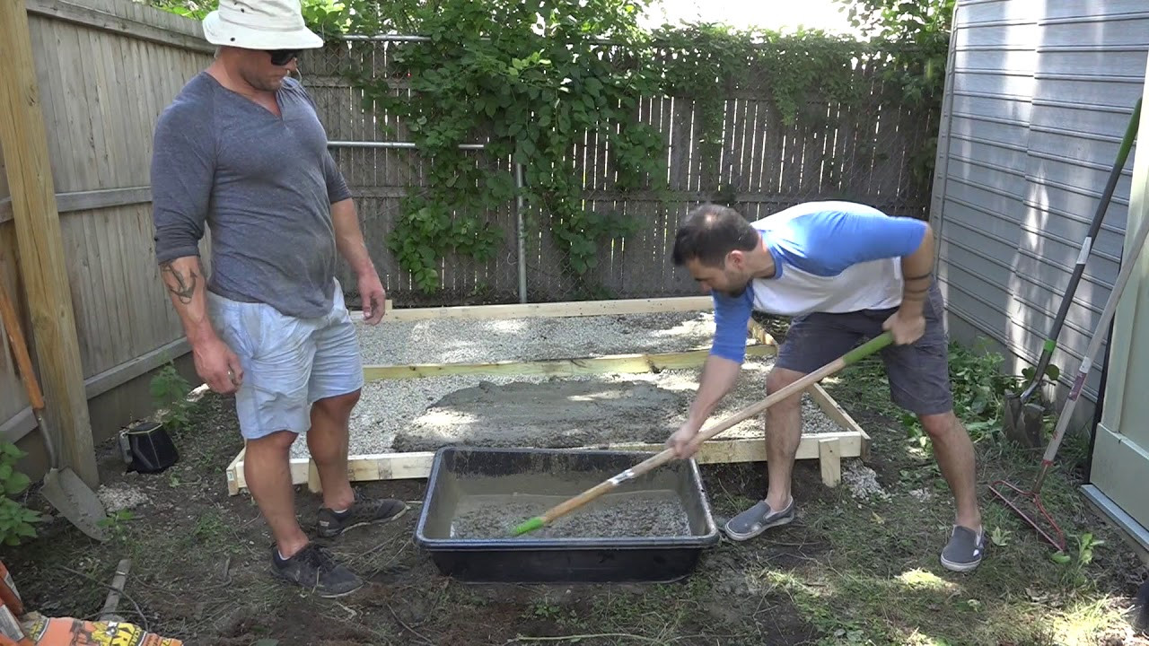 Best ideas about DIY Concrete Slab
. Save or Pin DIY Concrete Slab Foundation for a Tool Shed Now.