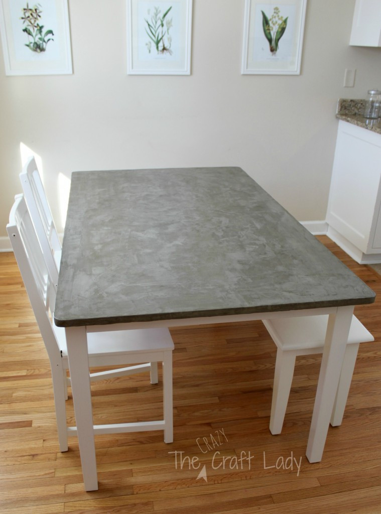 Best ideas about DIY Concrete Tables
. Save or Pin DIY Concrete Dining Table Top and Dining Set Makeover Now.