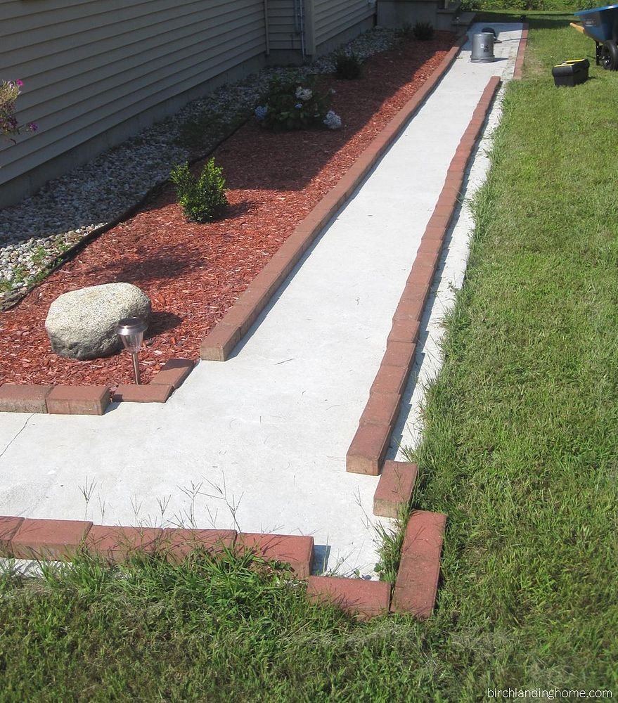 Best ideas about DIY Concrete Walkway
. Save or Pin DIY Brick Walkway Update Now.