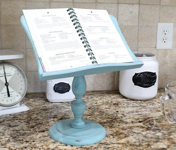 Best ideas about DIY Cookbook Stand
. Save or Pin iPad Recipe Holder Thrifty Makeover Now.