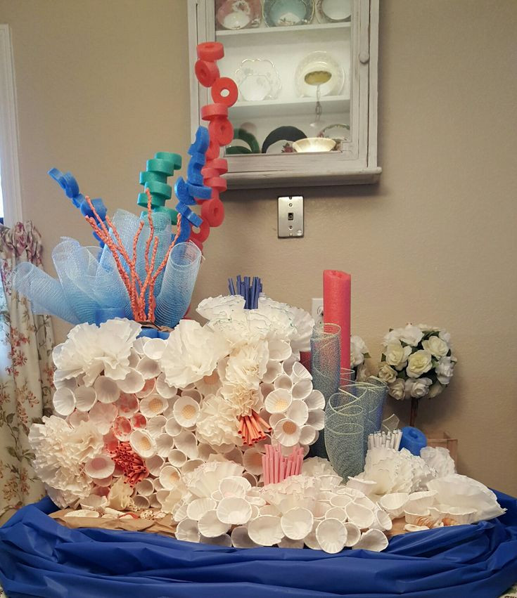 Best ideas about DIY Coral Reef
. Save or Pin Coral reef from coffee filters ketchup cups mesh and Now.