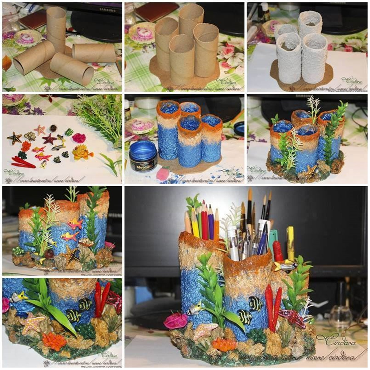 Best ideas about DIY Coral Reef
. Save or Pin Wonderful DIY Paper Rolls Into Coral Reef Pencil Holder Now.