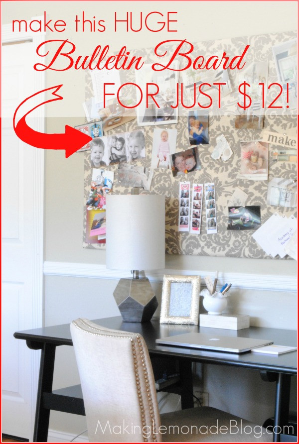 Best ideas about DIY Cork Board
. Save or Pin DIY Fabric Covered Bulletin Board Now.