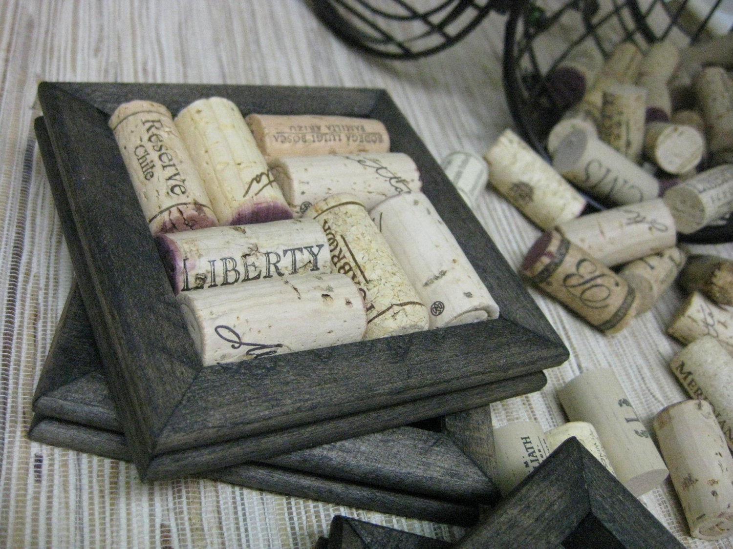 Best ideas about DIY Cork Coasters
. Save or Pin DIY Wine Cork Coasters Ebony set of 2 made from reclaimed Now.