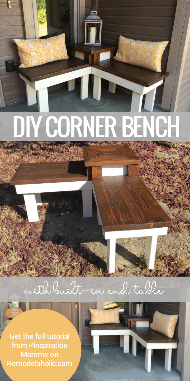 Best ideas about DIY Corner Bench
. Save or Pin Remodelaholic Now.