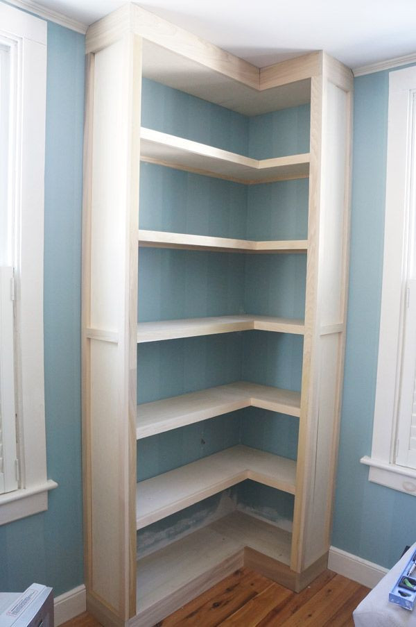 Best ideas about DIY Corner Bookshelf
. Save or Pin DIY Disbelief built in corner bookshelf Now.