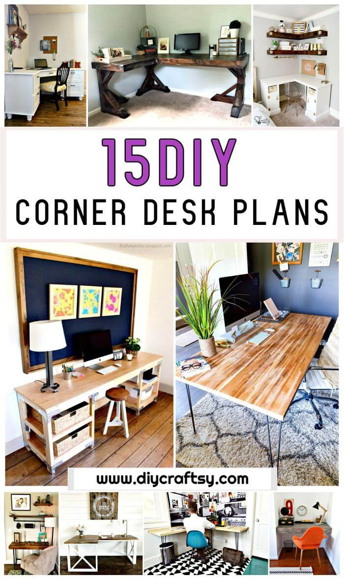 Best ideas about DIY Corner Desk Ideas
. Save or Pin 15 DIY Corner Desk Ideas with Step by Step Plans DIY Now.