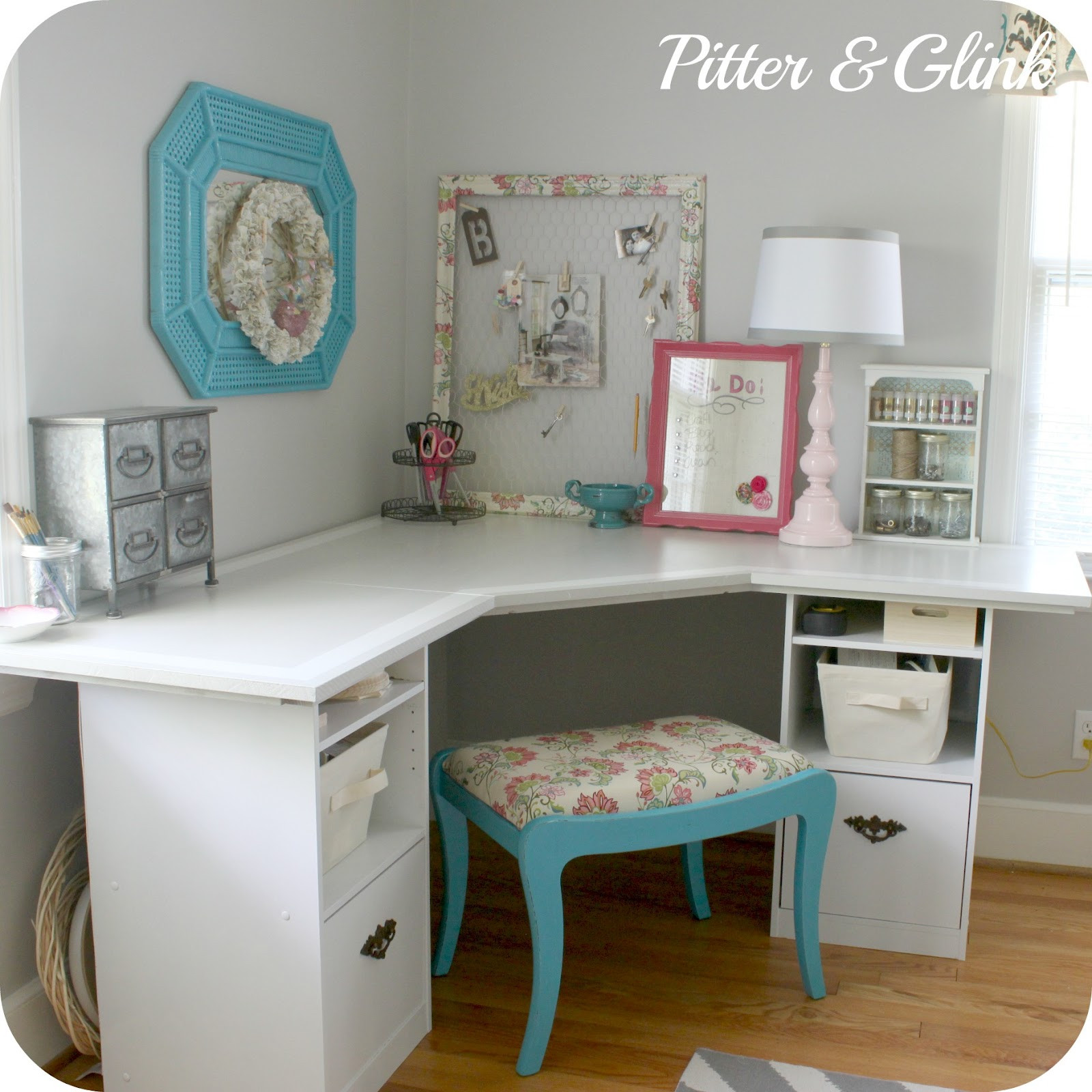 Best ideas about DIY Corner Desk Ideas
. Save or Pin PitterAndGlink Craft Room Corner Desk Now.