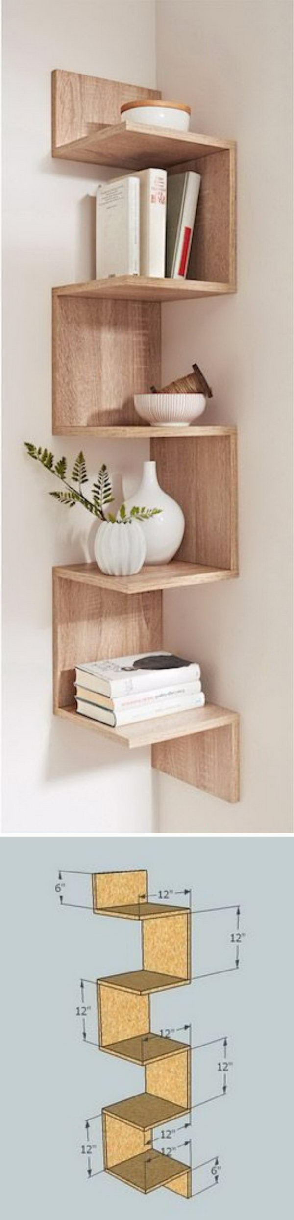 Best ideas about DIY Corner Shelf
. Save or Pin 20 DIY Corner Shelves to Beautify Your Awkward Corner 2017 Now.