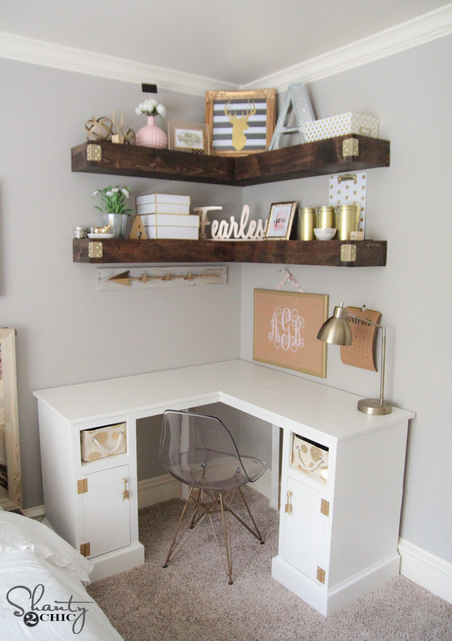 Best ideas about DIY Corner Shelf
. Save or Pin DIY Floating Corner Shelves Shanty 2 Chic Now.