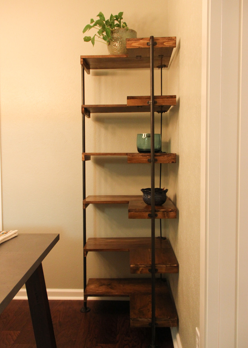 Best ideas about DIY Corner Shelf
. Save or Pin Making a rustic industrial free standing corner shelf set Now.