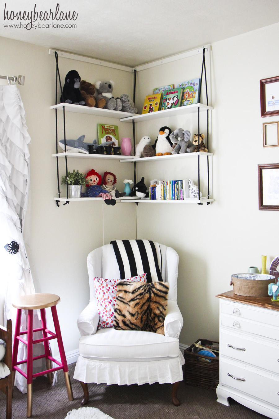 Best ideas about DIY Corner Shelf
. Save or Pin Corner Rope Shelves DIY HoneyBear Lane Now.
