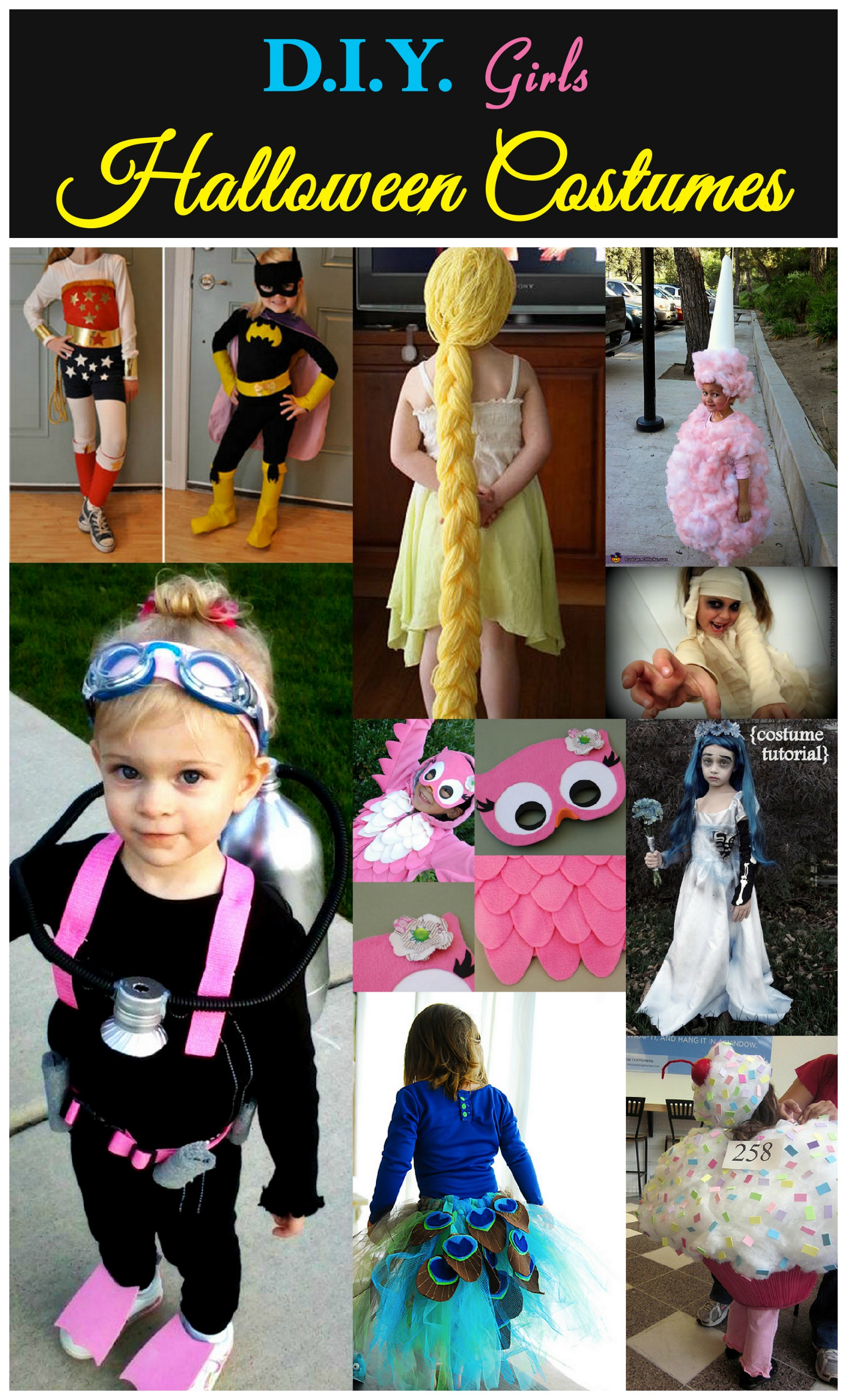 Best ideas about DIY Costume For Halloween
. Save or Pin D I Y Girls Halloween Costumes Now.