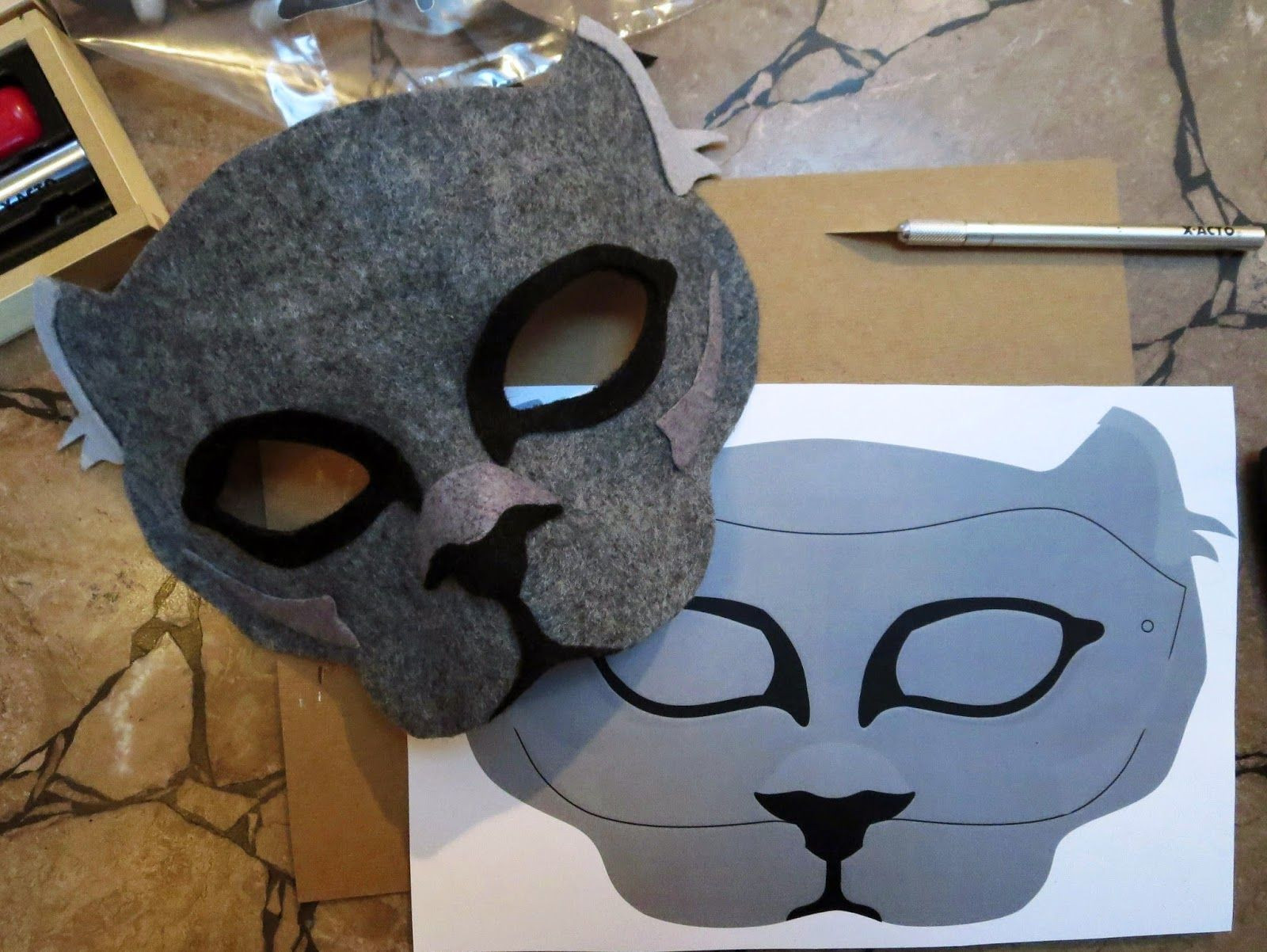 Best ideas about DIY Costume Mask
. Save or Pin DIY Felt Panther Mask halloween & costume Now.