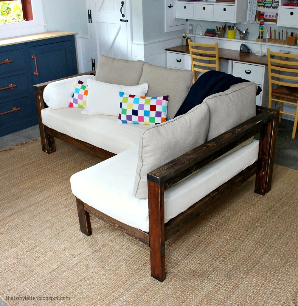 Best ideas about DIY Couch Bed
. Save or Pin Kids Couch 2x4 DIY Sectional with Crib Mattress Cushions Now.