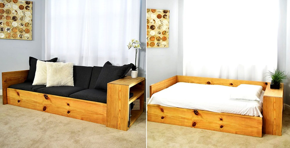 Best ideas about DIY Couch Bed
. Save or Pin How to Build Space Saving Sofa Bed for Under $150 Now.